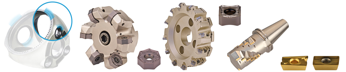 face milling solutions rotor hub