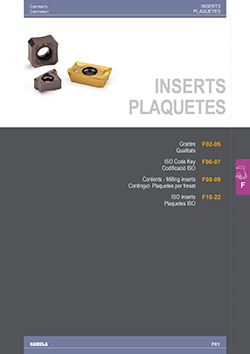 Catalogue - Milling inserts