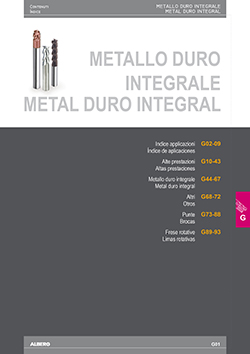 Catálogo - Metal duro integral
