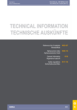 Catalogue - Technical information
