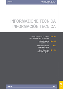 Catálogo - Información técnica