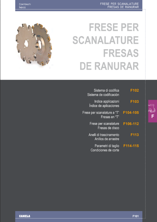 Fresa per scanalture